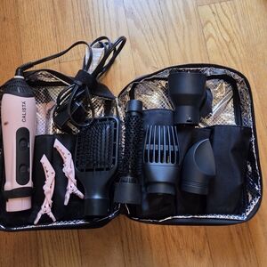 Calista Pink and Black Hair Styling Set